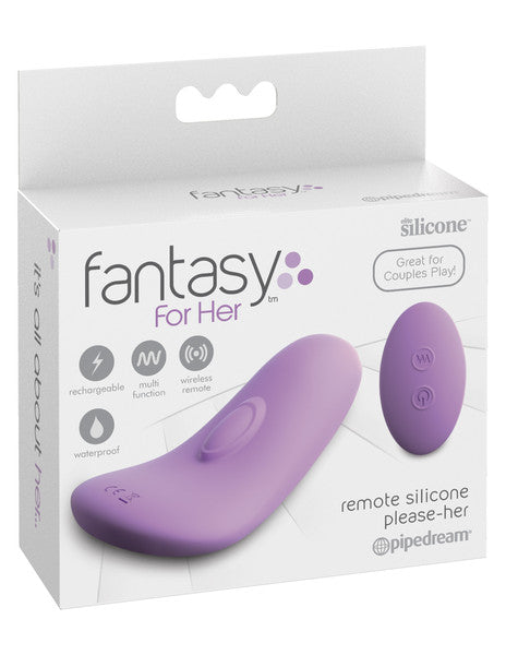 Fantasy For Her Remote Silicone Please-Her Purple